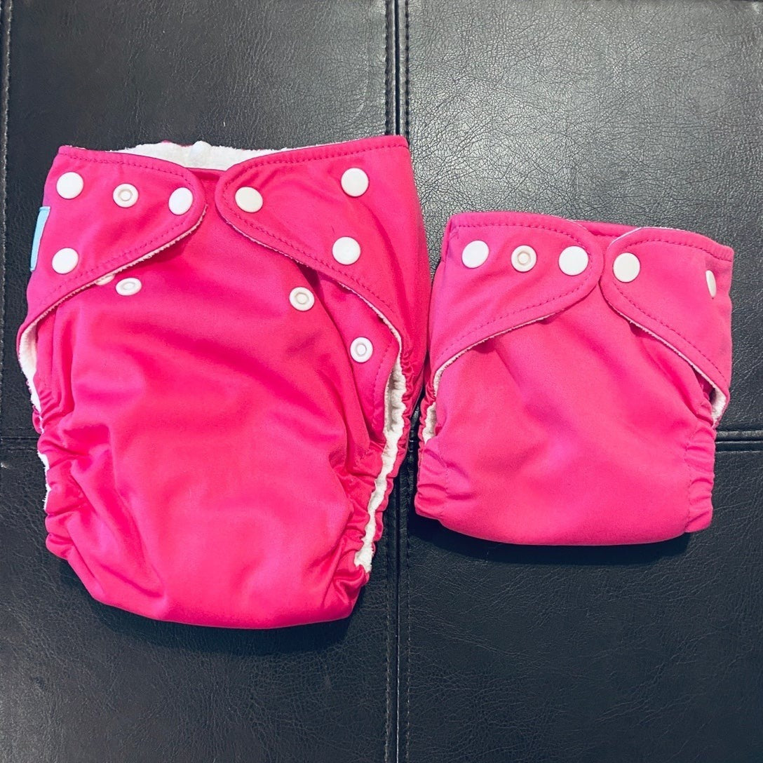 Pink Charlie Banana cloth diapers bundle