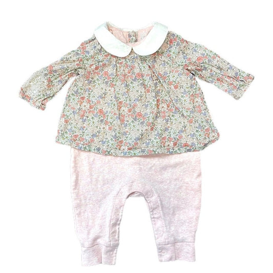 0-3 months Gap floral Romper