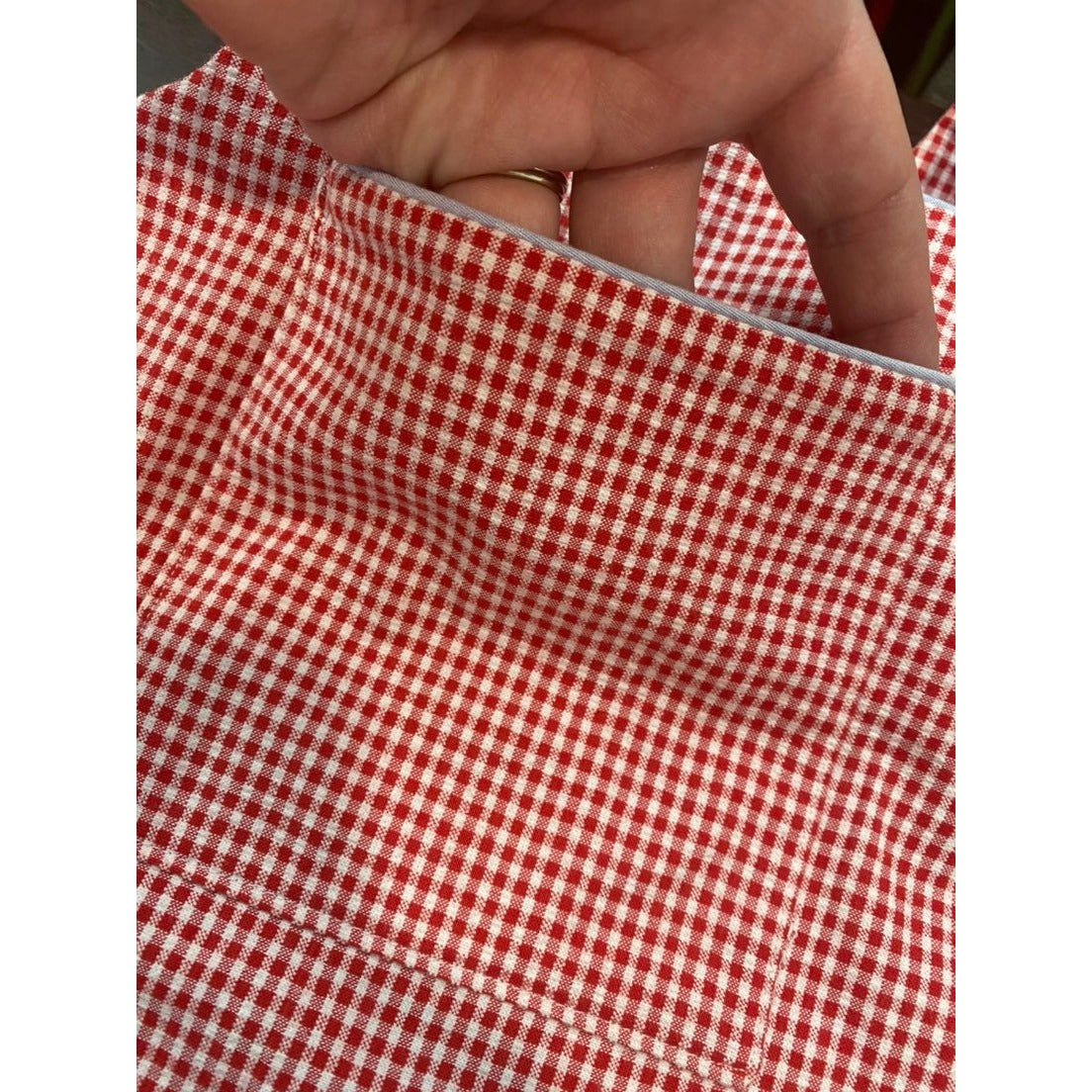 3/4 red gingham boutique Dress
