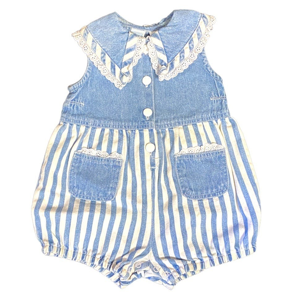 Vintage denim romper