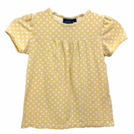 9/10 mini boden yellow dot top
