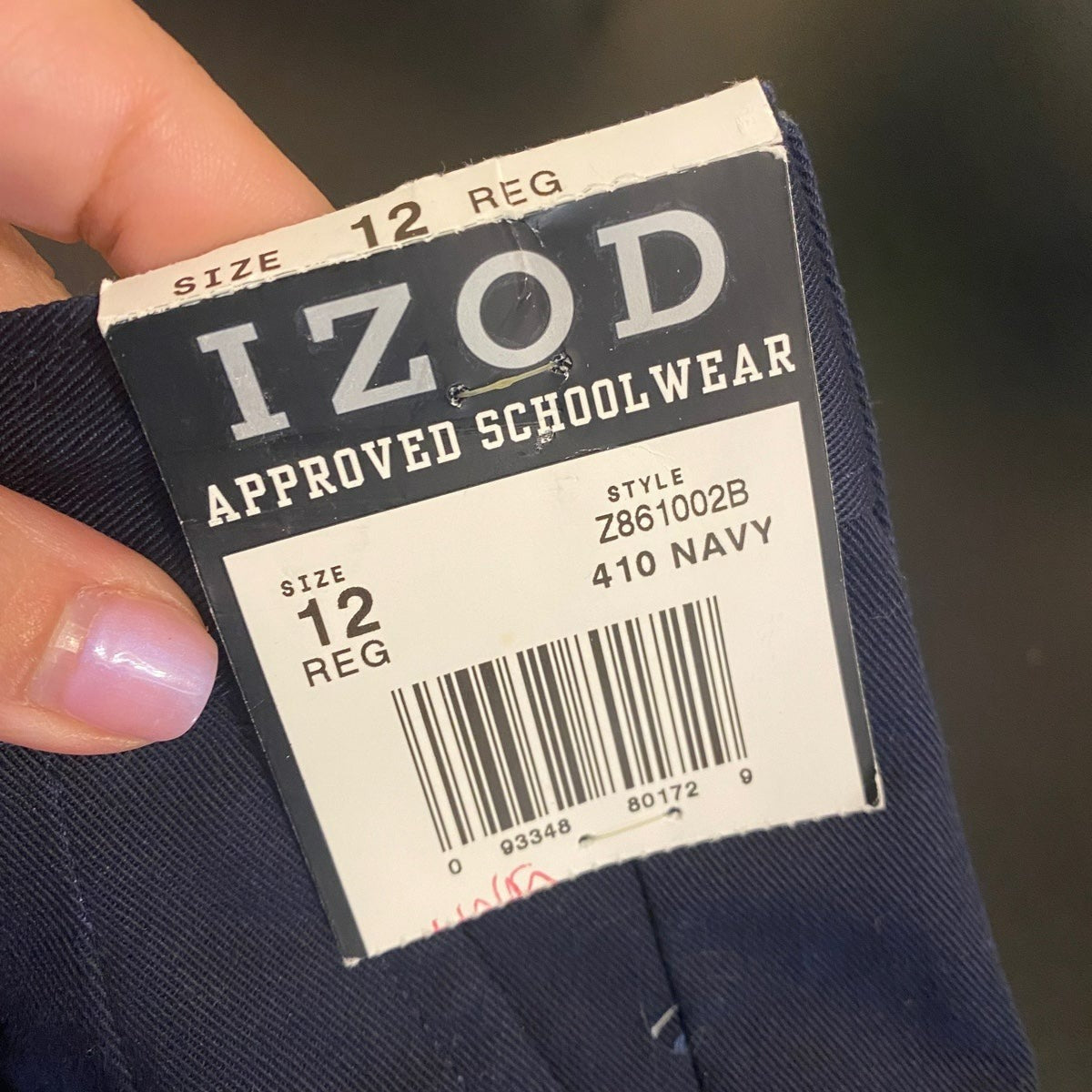 New Izod size 12 navy boys Shorts