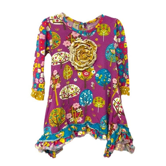 Size 3 jelly the pug ruffle swing dress