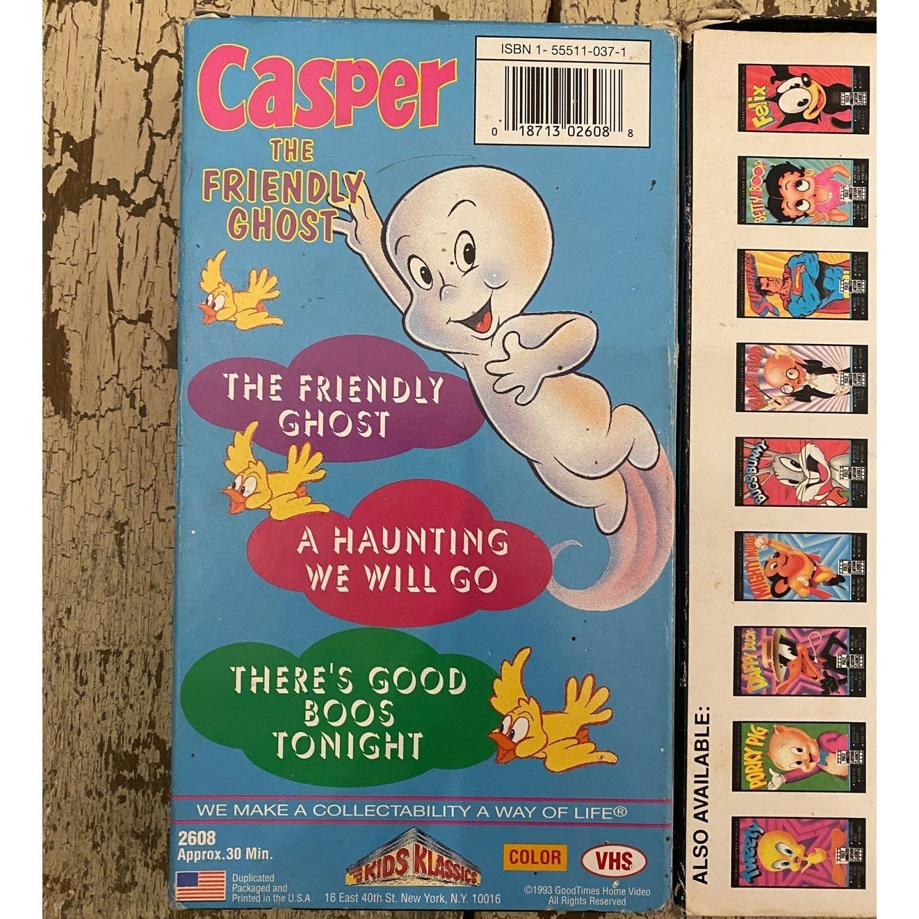 Vintage Casper the friendly ghost VHS bundle Cartoon classics