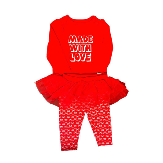 6-9 months girls Valentine’s Day tutu bundle