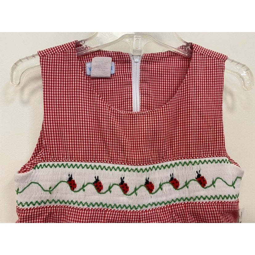 Size 4 smocked ladybug Dress