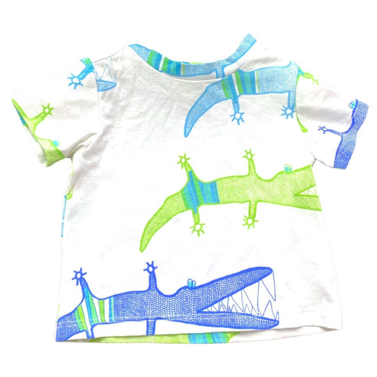3-6 months art & eden alligator tee