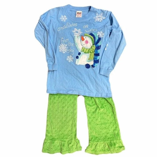 6/7 Christmas ruffle outfit