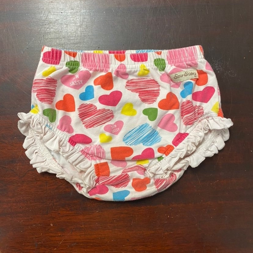 Size 4 Valentine's Day hearts bloomers