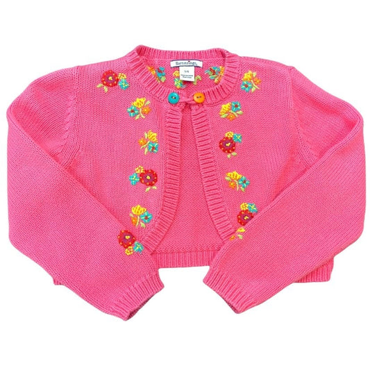 5/6 Hartstrings pink cardigan