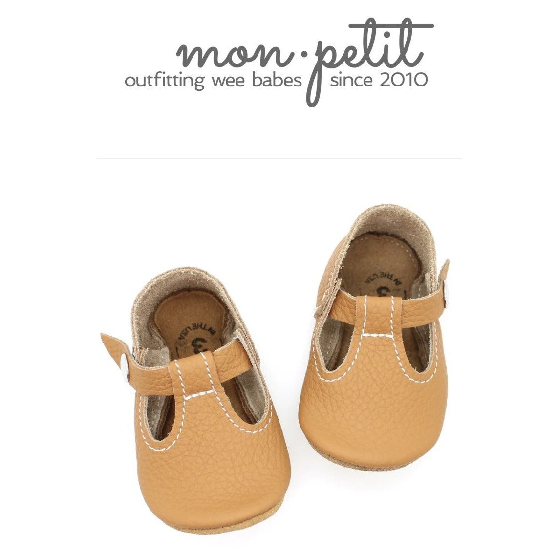 Leather baby moccasins Mon Petit size 5 12-18 months