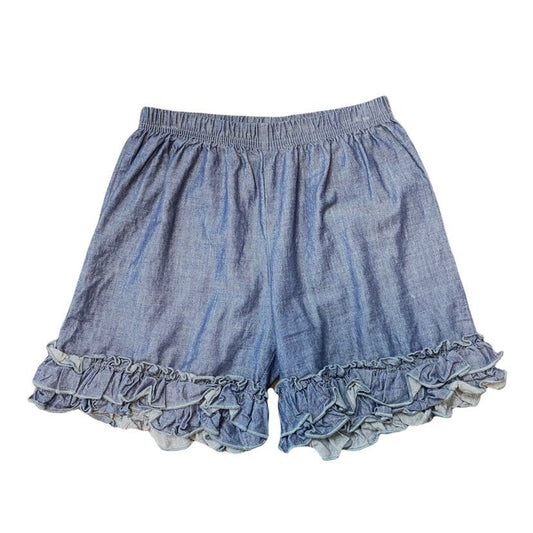 Size 10 denim ruffle Shorts