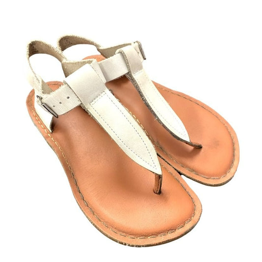 Youth size 2 white Sunsans Sandals