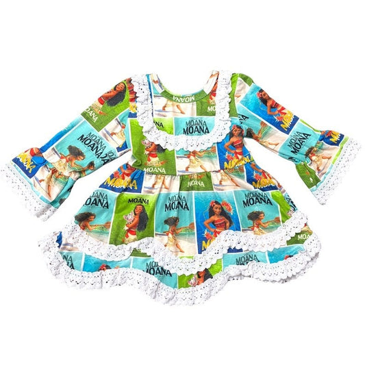 6-12 months Moana ruffle dress