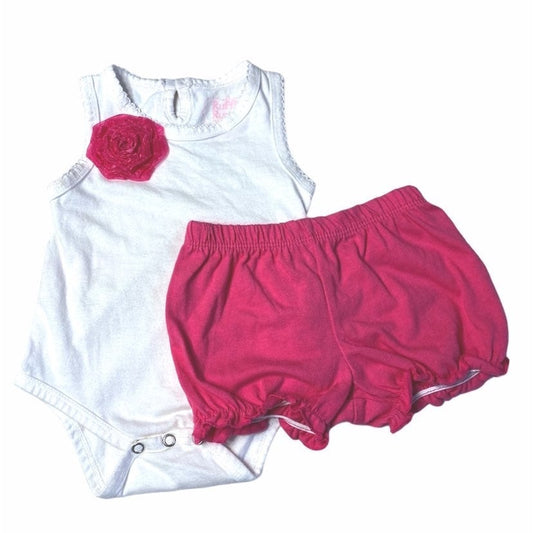 6-12 months ruffle bloomer set