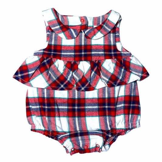 Newborn ruffle bubble romper