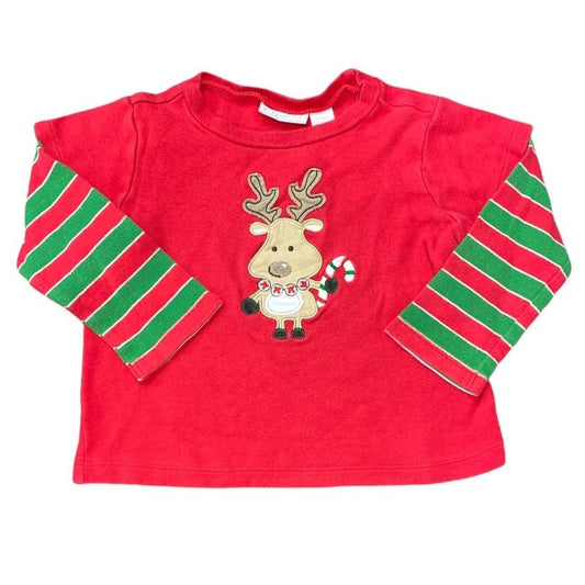24 months applique Christmas top