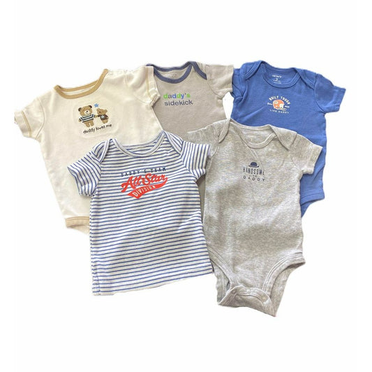 3 months Daddy onesies - bundle of 5