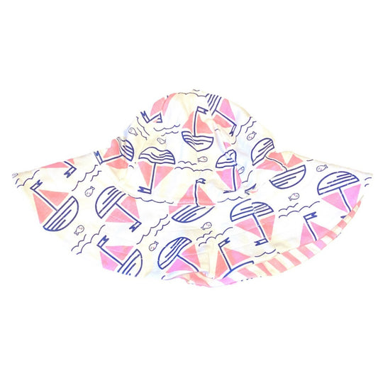 Toddler girls sailboat beach hat