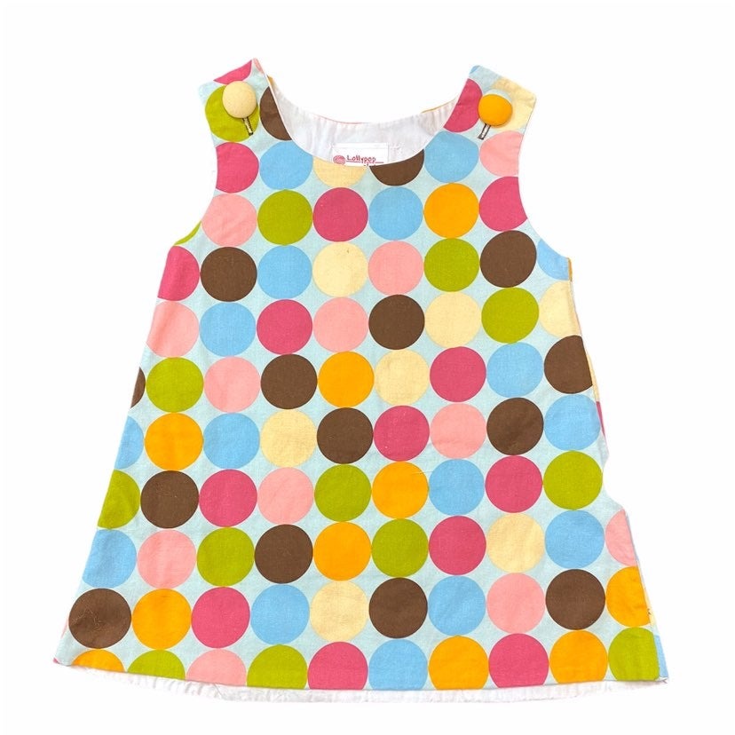 9-12 months polka dot jumper dress