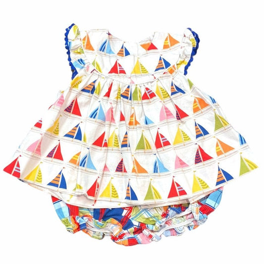 18 months sailboat bloomer set