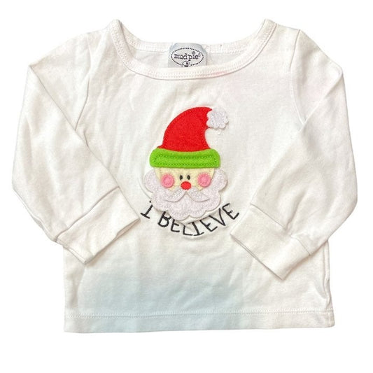 9-12 months mudpie Santa top