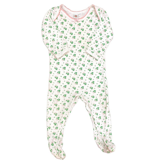 6-12 months St. Patrick’s day shamrock romper
