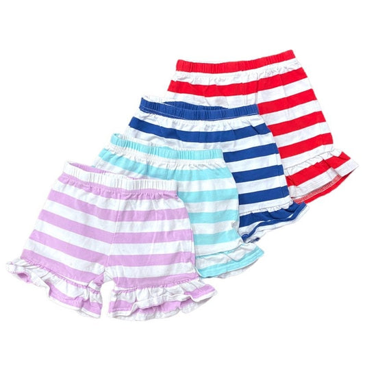 2t striped ruffle shorts bundle