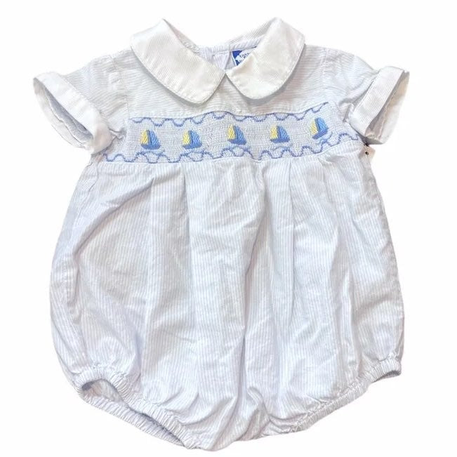 3 months smocked sailboat bubble