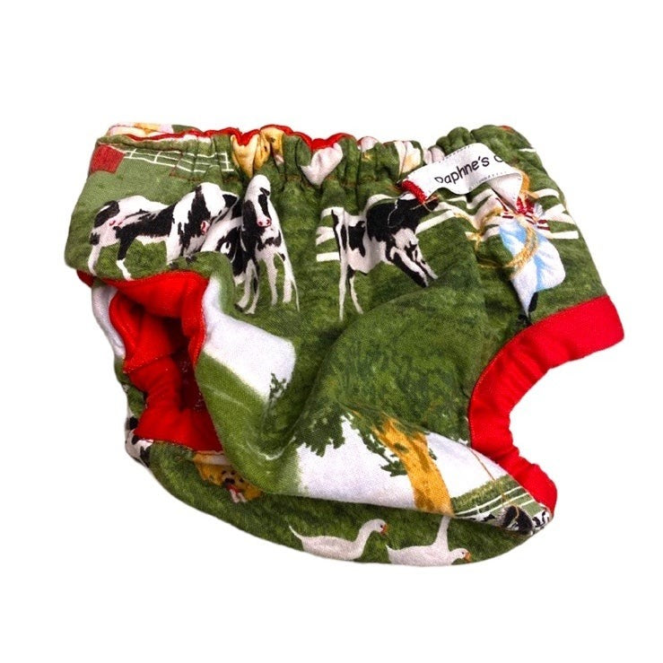 Newborn cow cloth diaper Farm