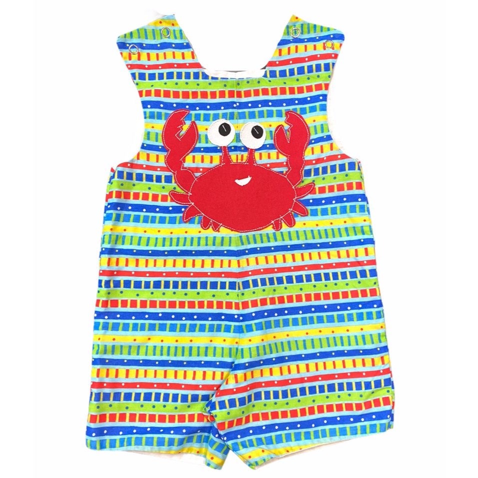 12 months crab romper