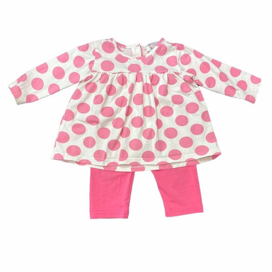 12 months pink polkadot outfit