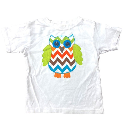 Size 4 boys applique owl Tee