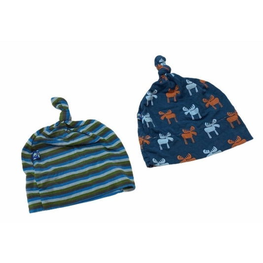 2 Kickee pants hats bundle: newborn & 0-12m