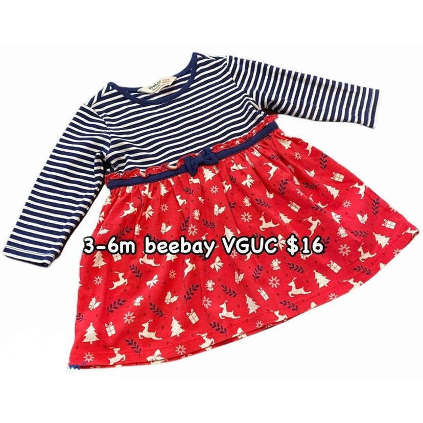 3-6 months Christmas dress holiday