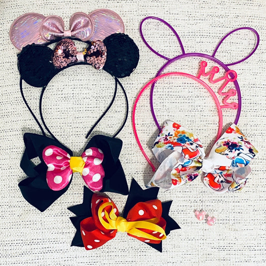 New Disney World bundle gift set of bows and headbands