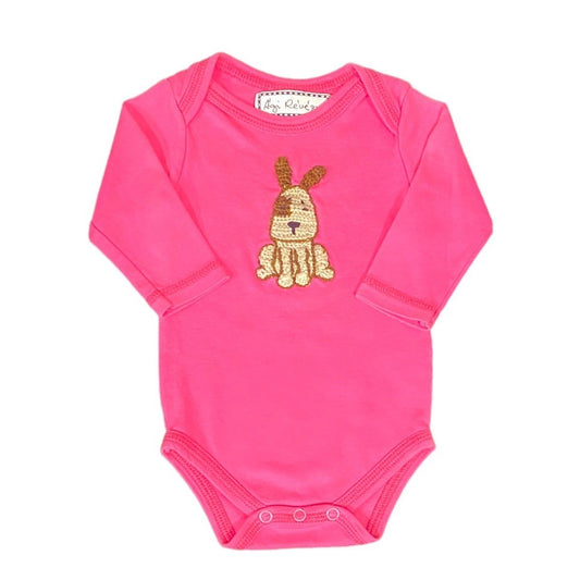Newborn pima soft top with french knot puppy dog