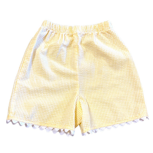 Size 5 yellow gingham Shorts