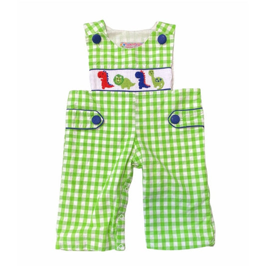 3 months smocked dino Jon Jon longall