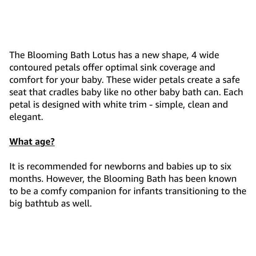 Blooming bath Lotus infant bather