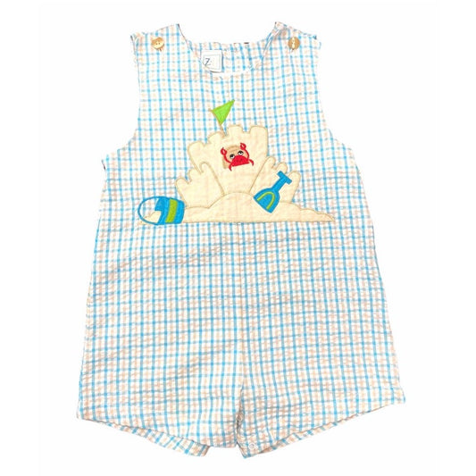 18-24 months gingham beach romper