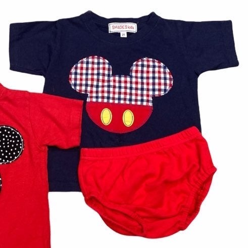 2T Mickey Mouse bundle Disney diaper cover set