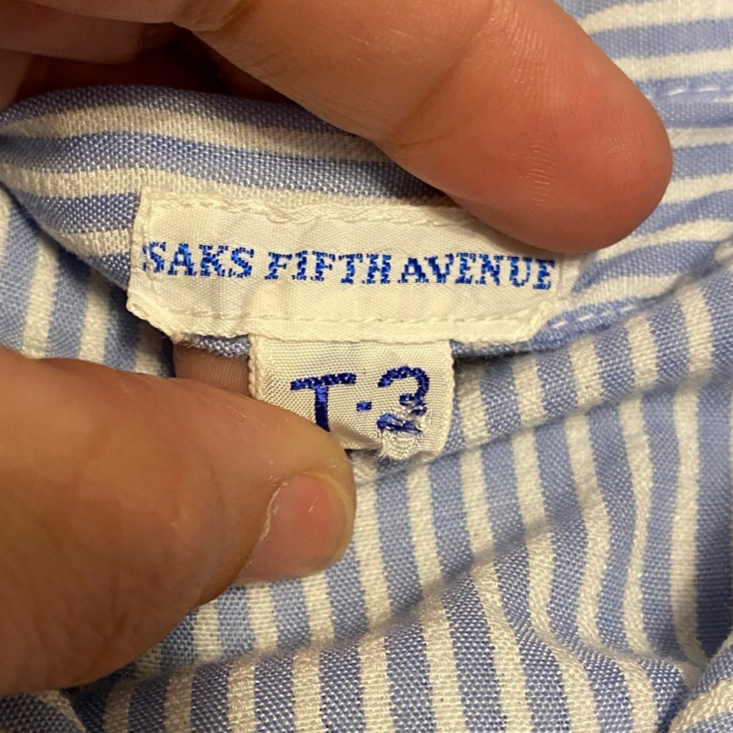 3T vintage Saks seersucker robe