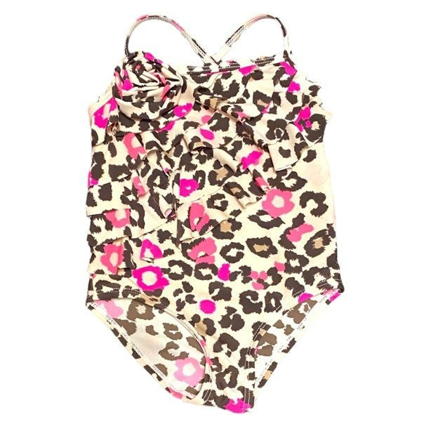 18 months leopard ruffle Swimsuit