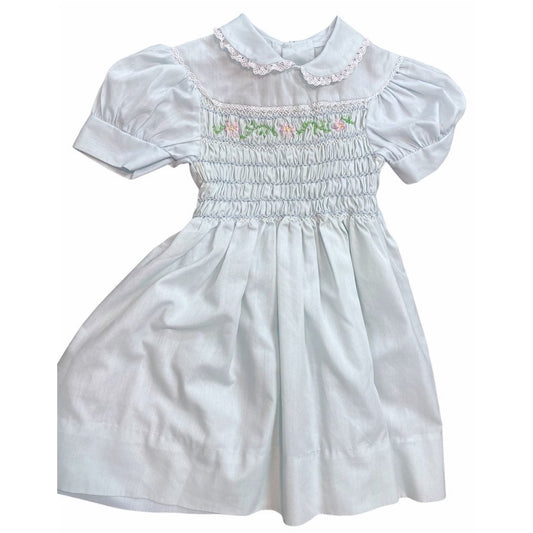 Size 4 Vintage Polly Flinders smocked Dress
