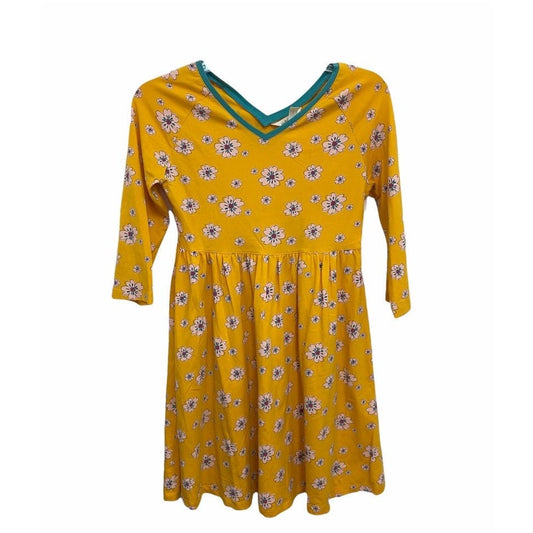 Size 14 long sleeve yellow floral Dress Matilda Jane