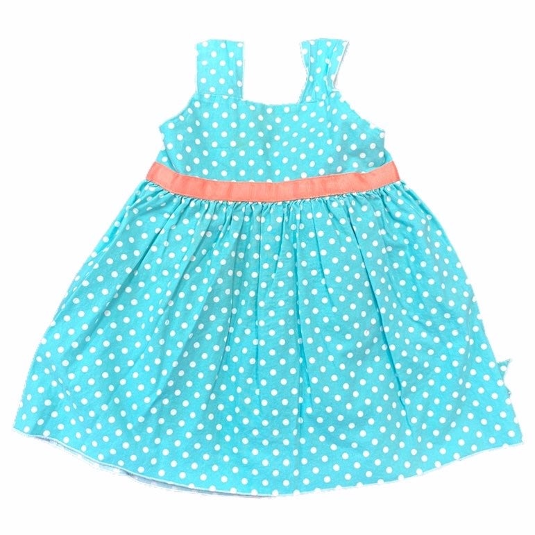 Size 2 blue dot girls summer Dress