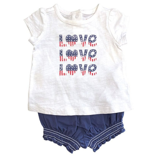 0-3 months Gymboree 4th of July bloomer set