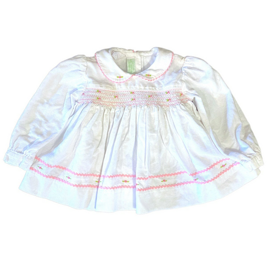 3 months smocked winter Dress