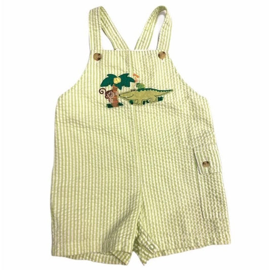 24 months seersucker zoo romper